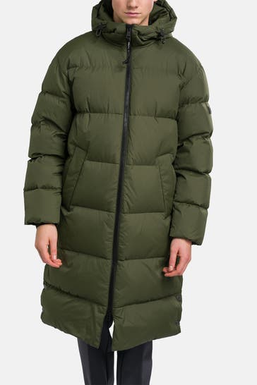 MARC O'POLO Daunenmantel graugrün
