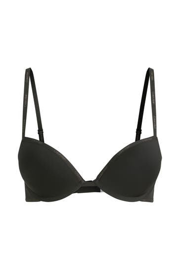 CK UNDERWEAR Push Up-BH schwarz