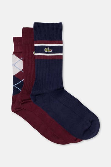 LACOSTE 3er-Pack Socken mehrfarbig