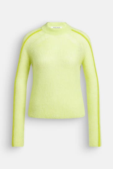 WOOD WOOD Strickpullover 'Makayla' neongrün