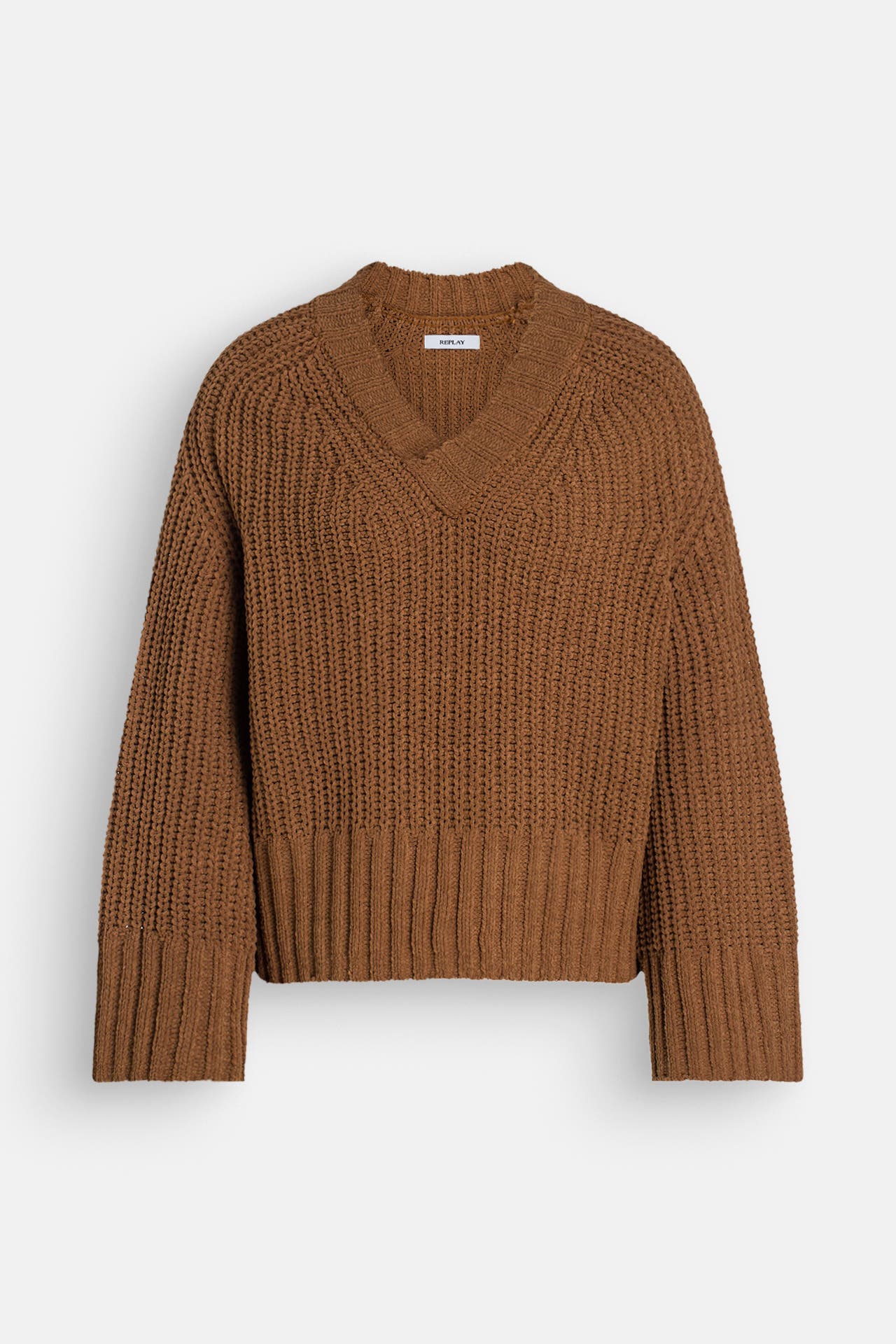 REPLAY Strickpullover braun, Bild 1