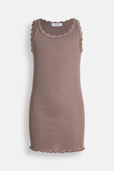 ROSEMUNDE Seidenmix-Top hellbraun