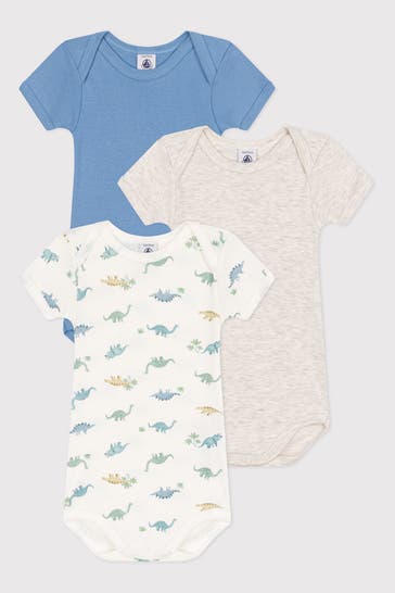 PETIT BATEAU 3er-Pack Bodys gemustert