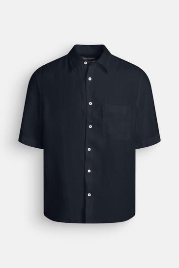 MARC O'POLO Leinen-Kurzarmhemd Regular Fit