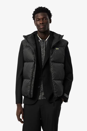 LACOSTE Steppweste schwarz