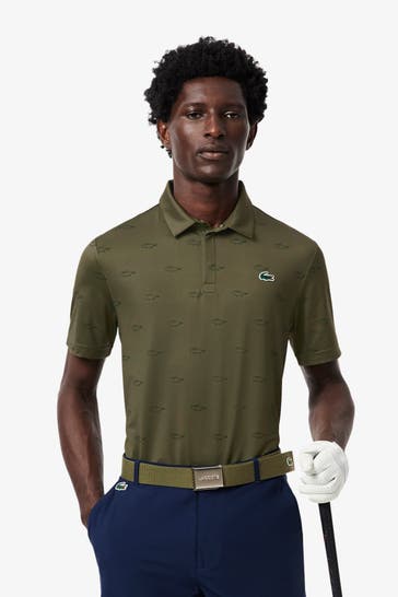 LACOSTE Polo-Shirt gemustert