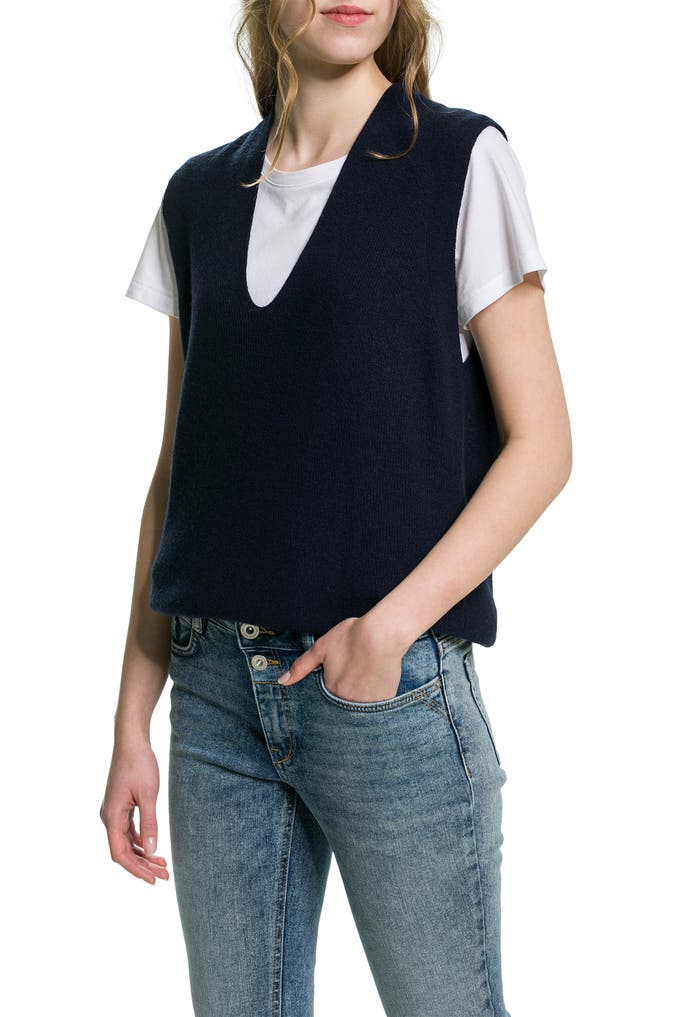TOM TAILOR 1035288 Pullunder Femme - Pull Sans Manches Élégant Et Confortable