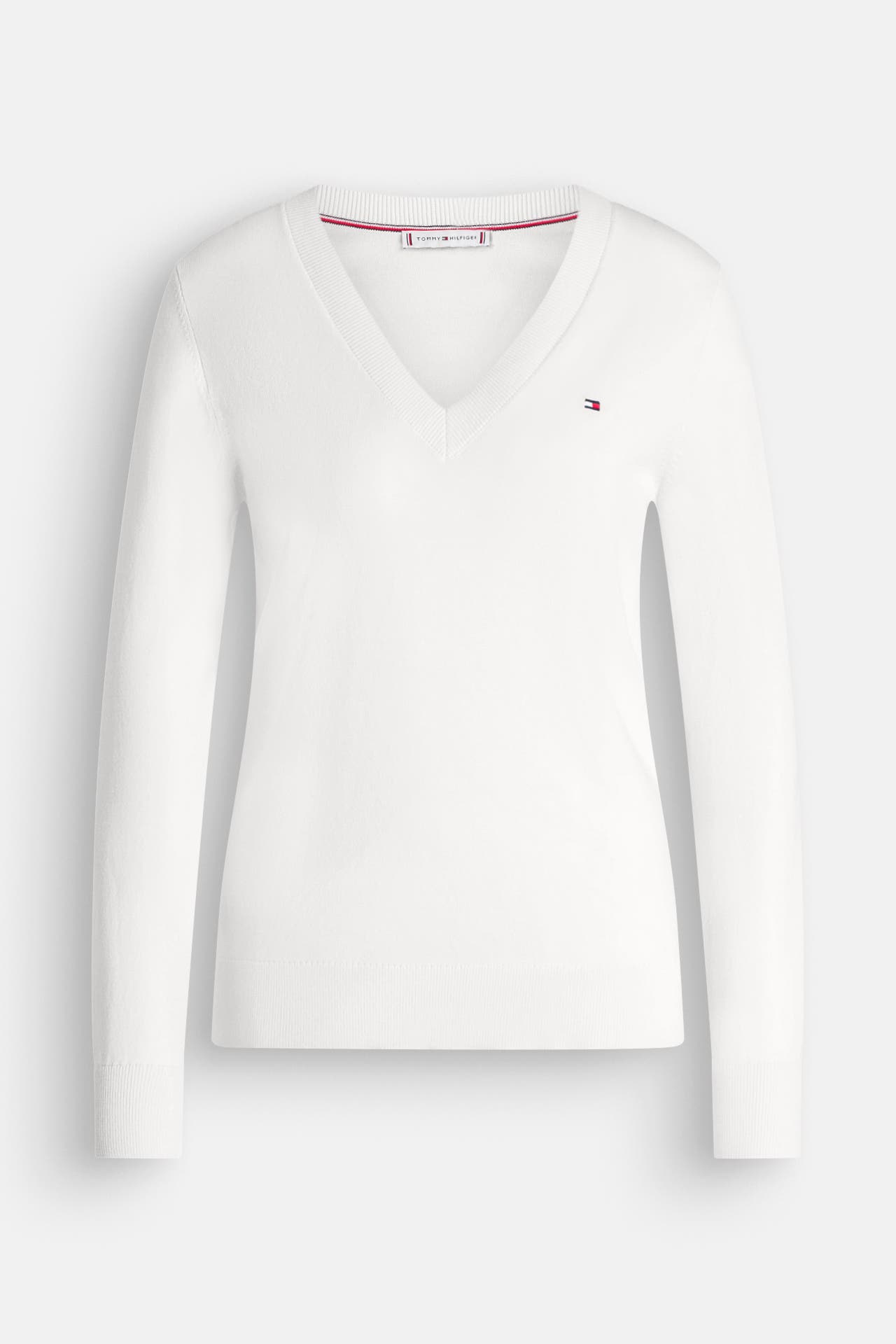 TOMMY HILFIGER Strickpullover weiß, Bild 1