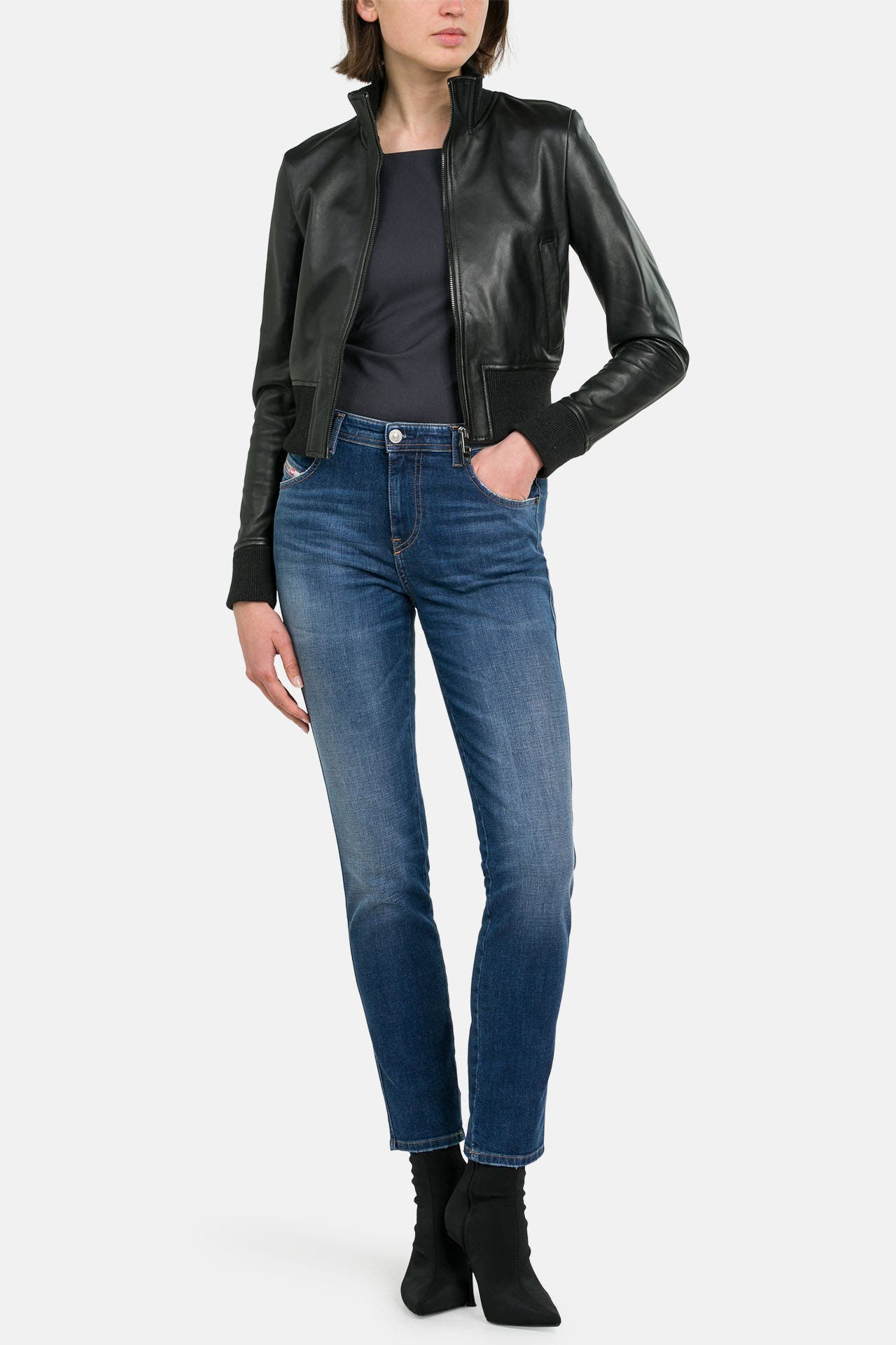 DIESEL Lederjacke schwarz, Bild 1