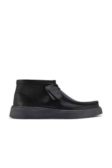 CLARKS Lederschnürer 'Torview Hi' schwarz