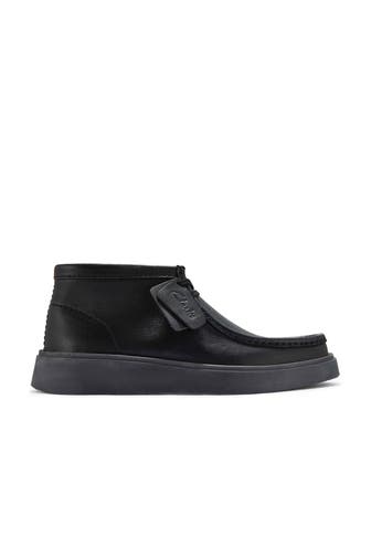 CLARKS Lederschnürer 'Torview Hi' schwarz