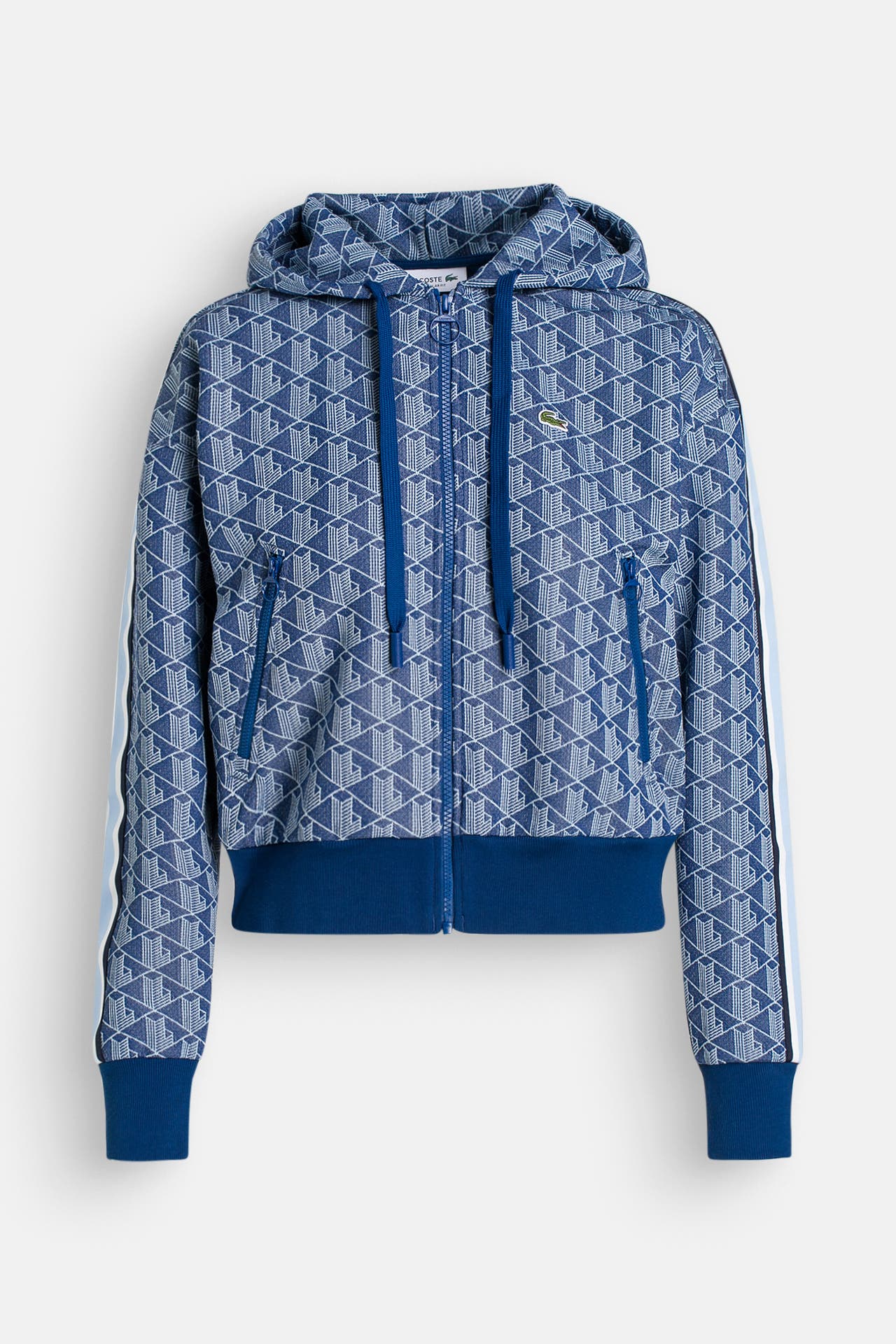 LACOSTE Sweatjacke blau gemustert, Bild 1