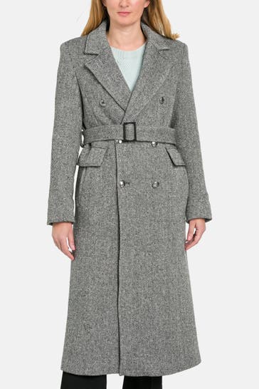 RIANI Wollmix-Mantel gemustert