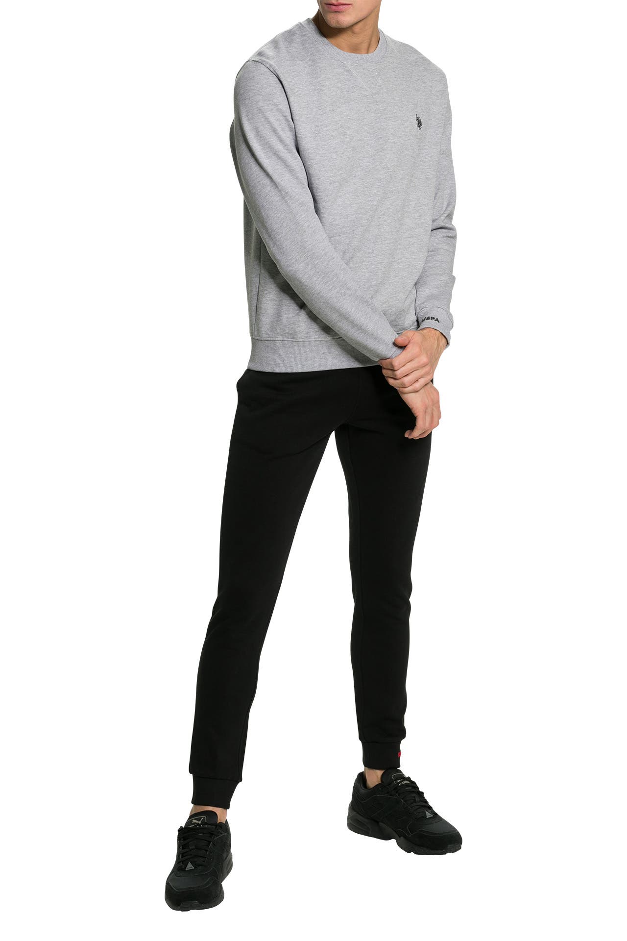 U.S. POLO ASSN. Sweatpants 'Rob' schwarz, Bild 1