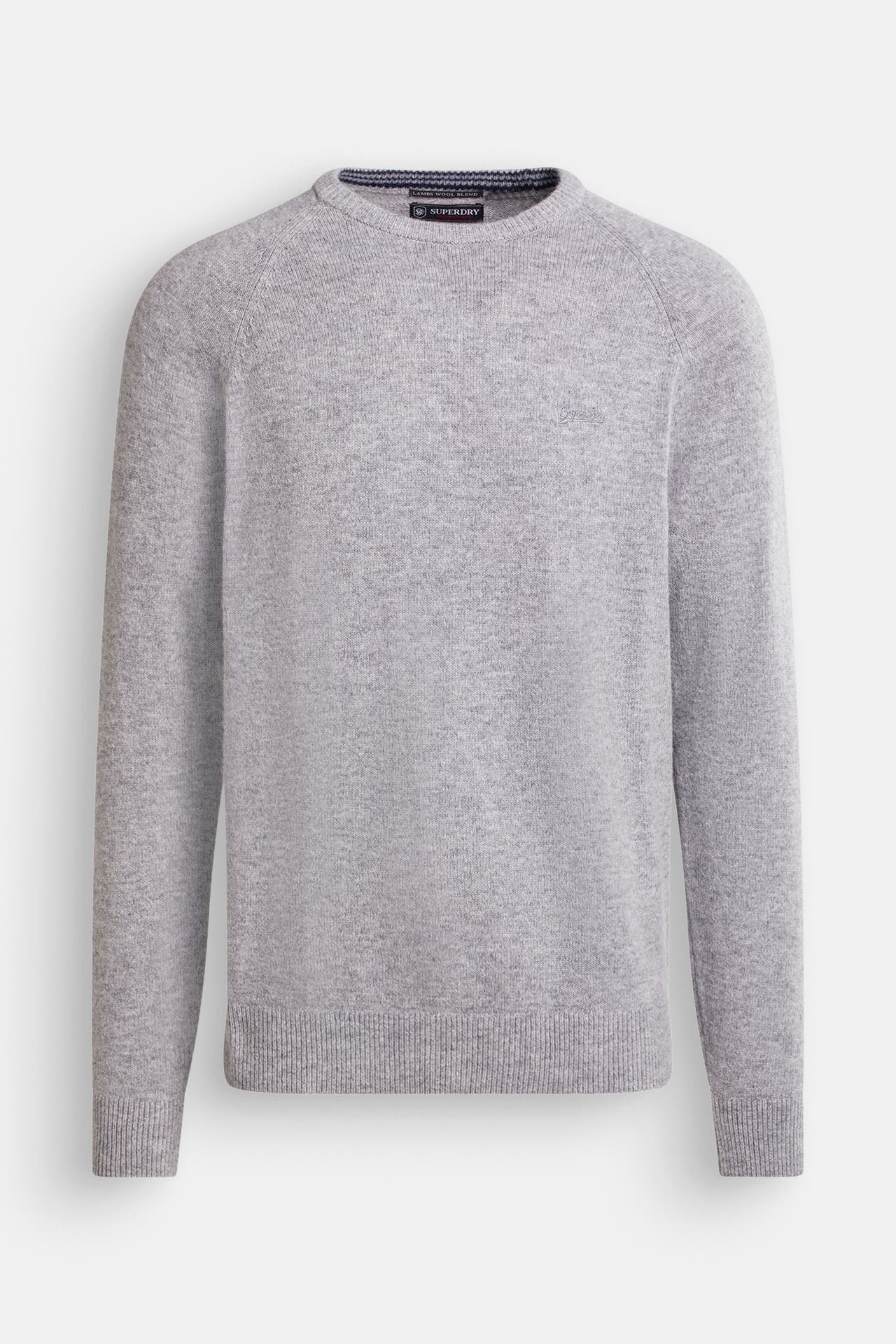 SUPERDRY Wollmix-Strickpullover grau, Bild 1