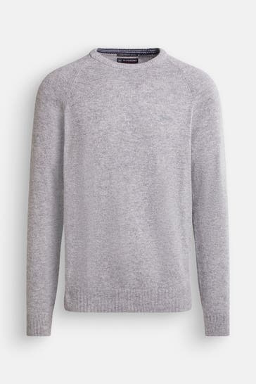 SUPERDRY Wollmix-Strickpullover grau