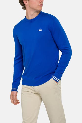 LA MARTINA Strickpullover royalblau