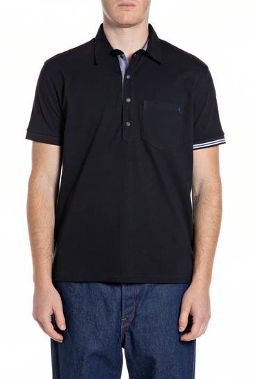 REPLAY Polo-Shirt schwarzblau