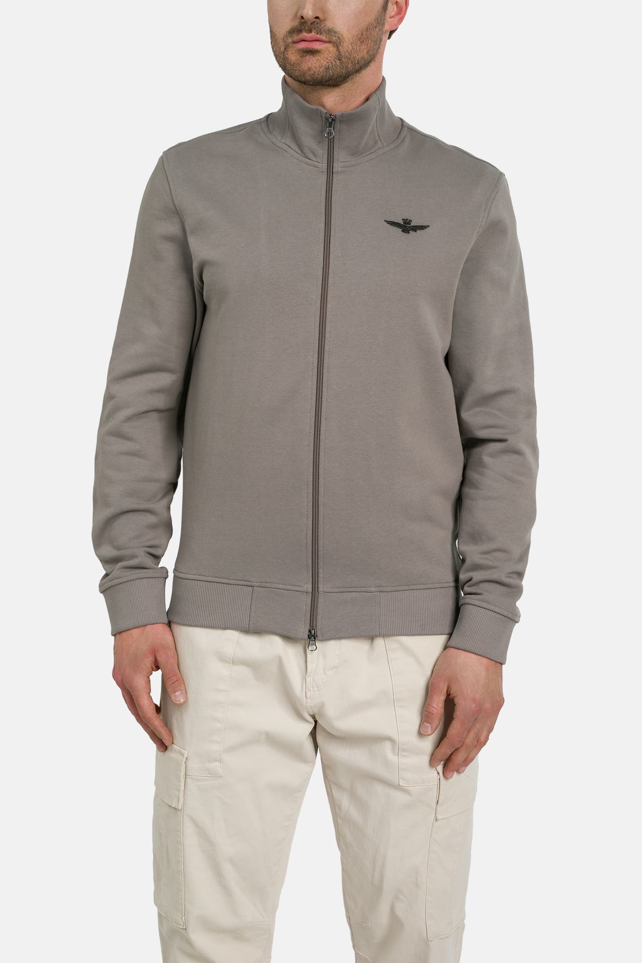 AERONAUTICA MILITARE Sweatjacke steingrau, Bild 1