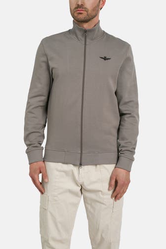 AERONAUTICA MILITARE Sweatjacke steingrau