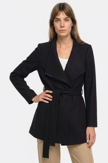 TED BAKER Wollmixmantel 'Rosess' schwarzblau