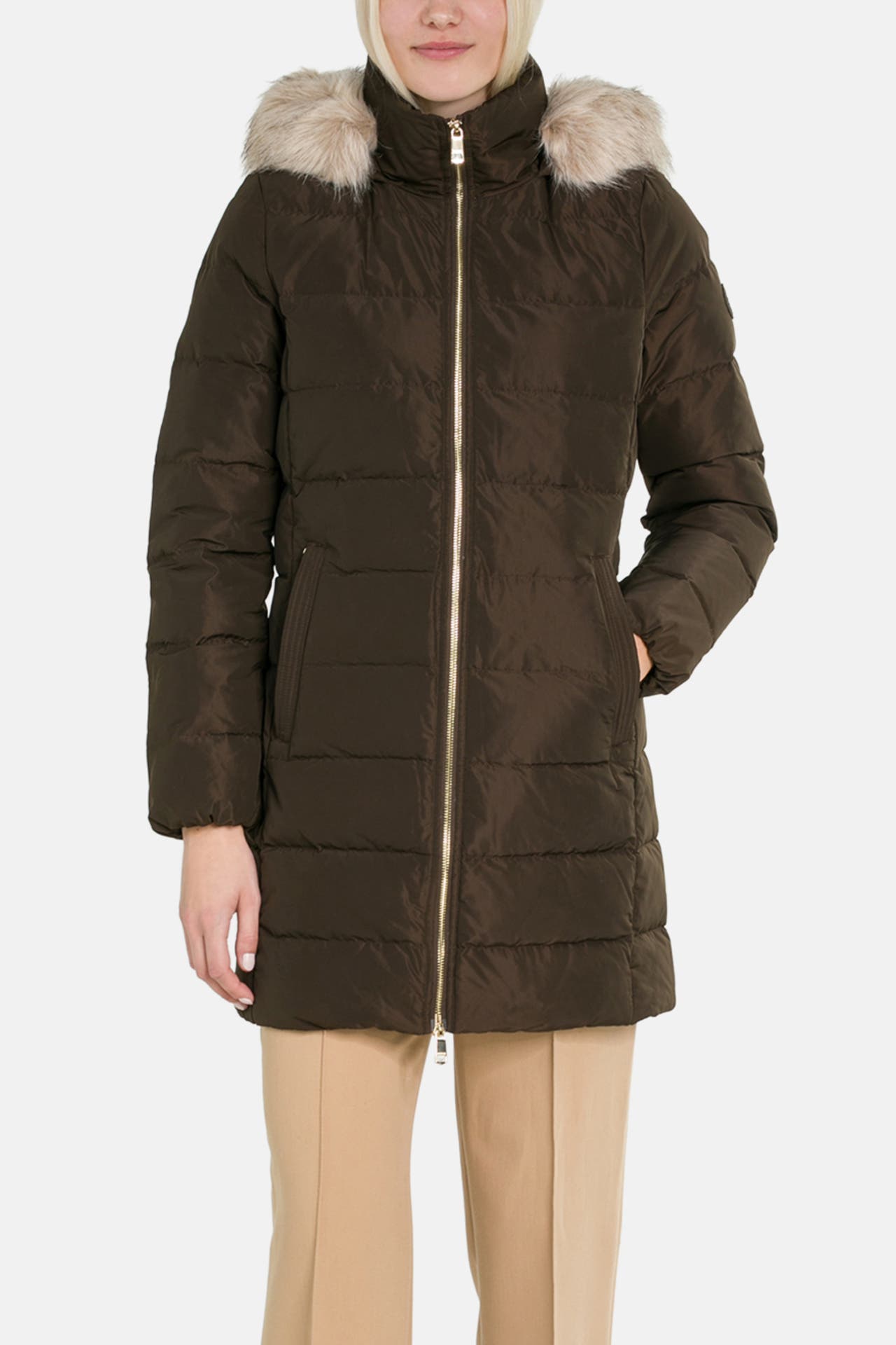 TOMMY HILFIGER Steppmantel dunkelbraun, Bild 1