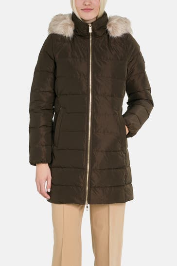 TOMMY HILFIGER Steppmantel dunkelbraun