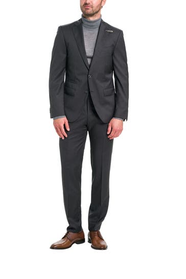 BALDESSARINI Woll-Anzug 'Massa' dunkelgrau