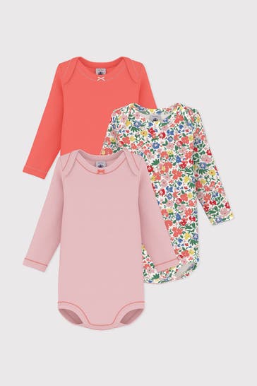 PETIT BATEAU 3er-Pack Bodies mehrfarbig