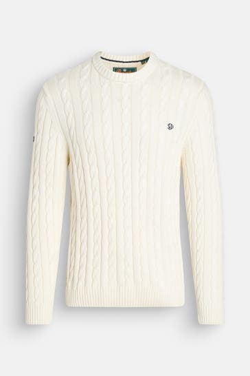 SUPERDRY Strickpullover creme