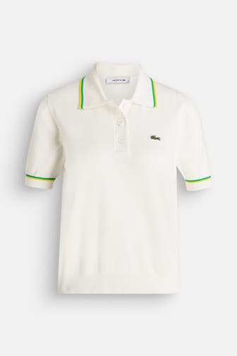 LACOSTE Strick-Polo ecru