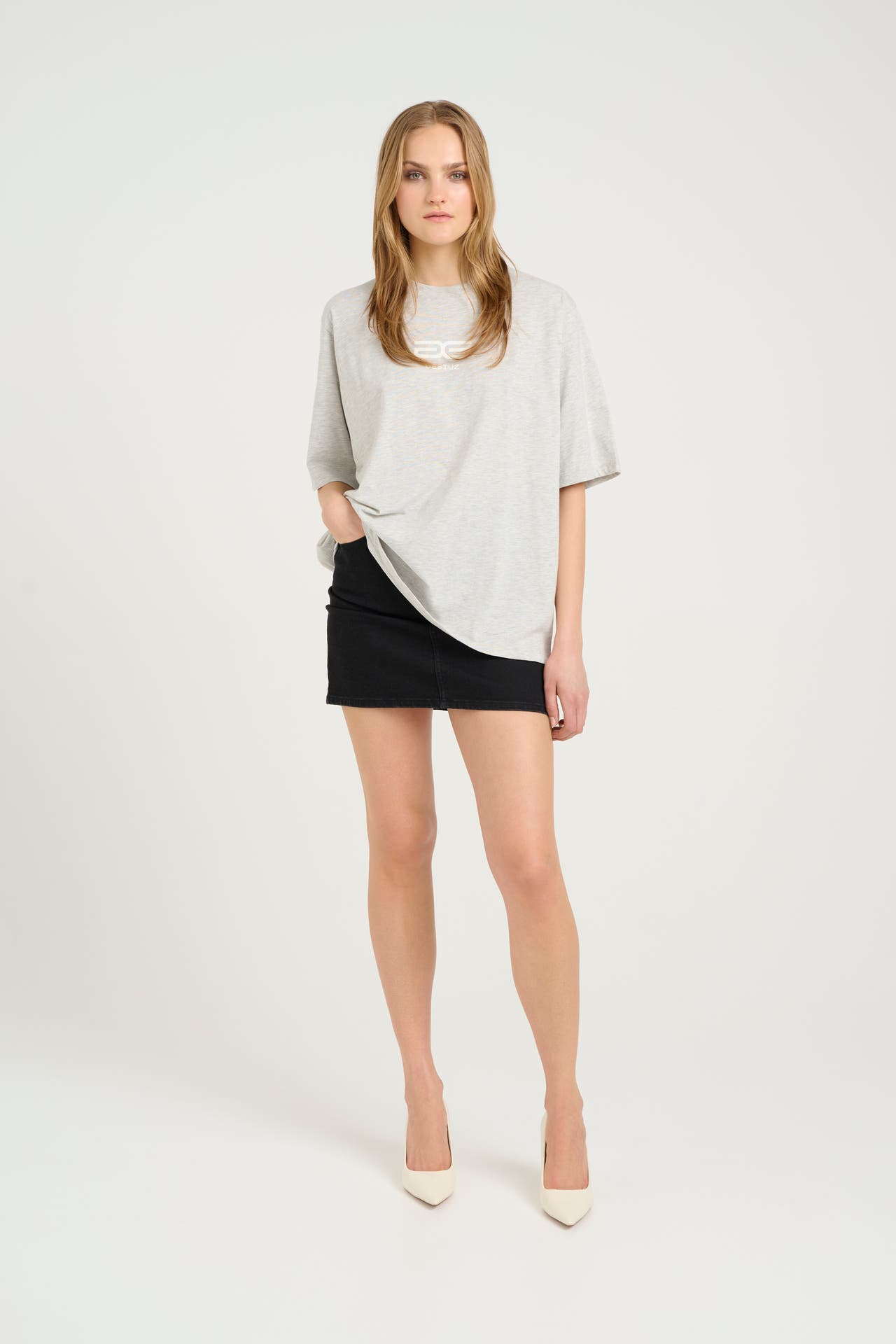GESTUZ T-Shirt 'Luelle' grau, Bild 1