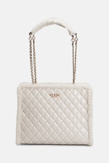 GUESS Handtasche 'Cristi' ecru