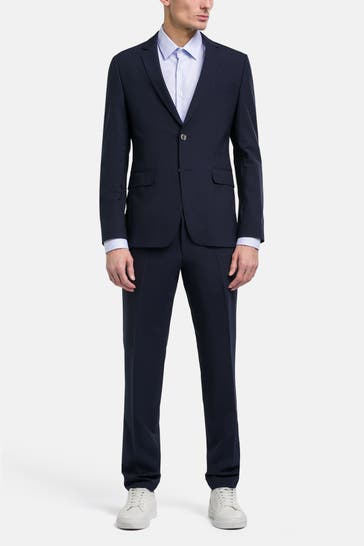 BOSS Wollmix-Anzug 'Reymond' dunkelblau