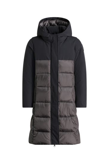 BOMBOOGIE Steppmantel grau