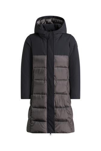 BOMBOOGIE Steppmantel grau