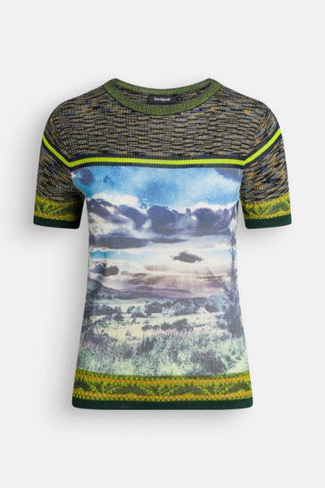 DESIGUAL Strickshirt 'Landslas' mehrfarbig