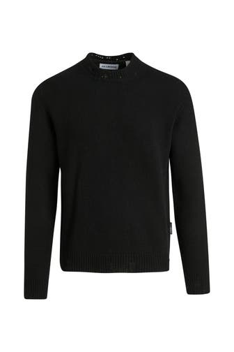 HAN KJØBENHAVN Strickpullover 'Distressed' schwarz