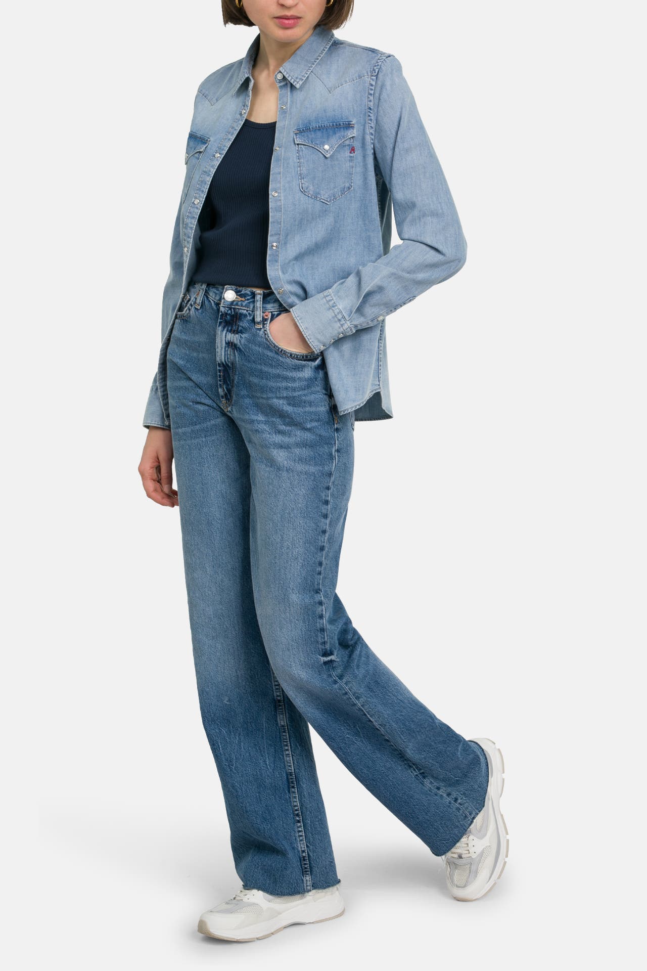 REPLAY Jeansbluse blau, Bild 1