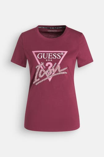 GUESS T-Shirt burgunder