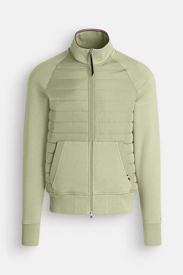 TOMMY HILFIGER Sweatjacke lindgrün