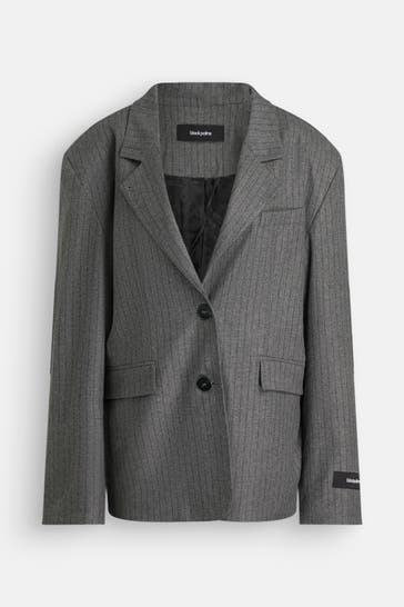 BLACK PALMS Blazer 'Benja' grau