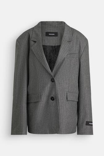 BLACK PALMS Blazer 'Benja' grau