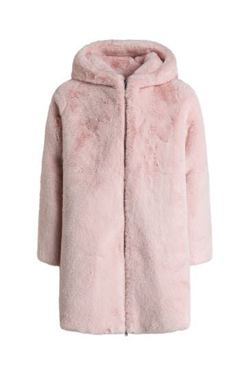 BOMBOOGIE Kunstfell-Mantel rosa