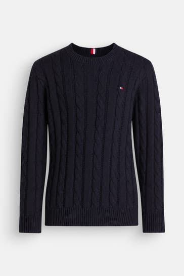 TOMMY HILFIGER Strickpullover nachtblau