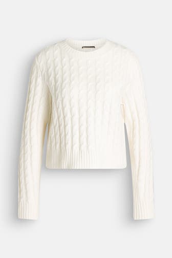 WINDSOR. Wollpullover wollweiß