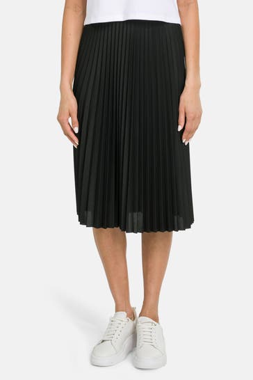 LACOSTE Plisseé-Rock schwarz