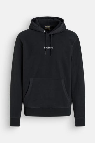 SUPERDRY Fleece-Hoodie schwarz