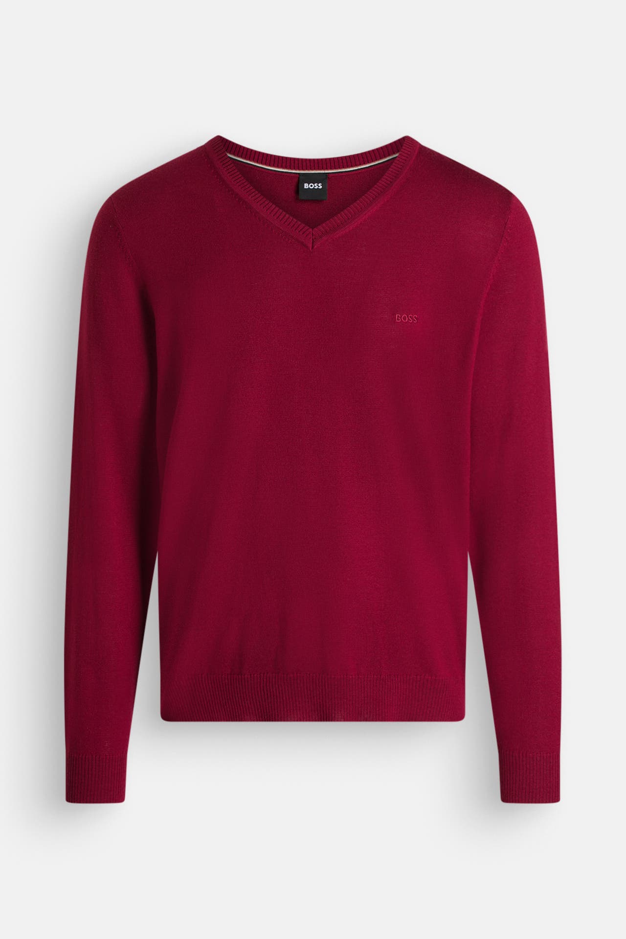 BOSS Strickpullover 'Batisse' dunkelrot, Bild 1