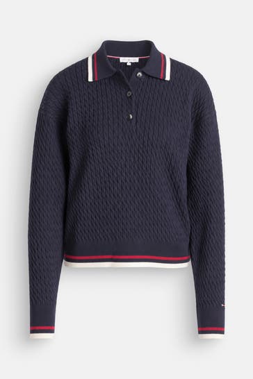 TOMMY HILFIGER Strickpullover nachtblau